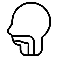 Throat Line Icon