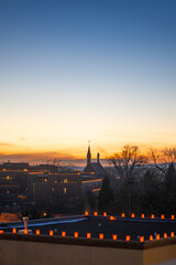 Obraz premium Santa Fe Holy Night on Christmas Eve.