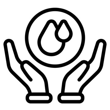 Water prevention Line Icon