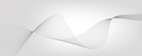 abstract white gradient background with wavy lines