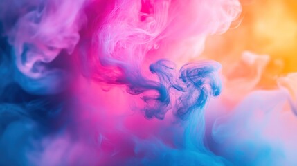 A unique, colorful abstract background with a gradient of vibrant colors like neon pink, orange, and blue, blending seamlessly for an eye-catching effect.