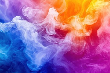 Fototapeta premium This abstract image features soft, swirling clouds of color.