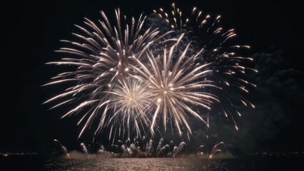 fireworks over the river