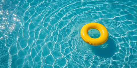 Yellow Swimming Pool Ring Float