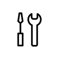 Tools Icon repair and customization icon outline style UI UX  illustration