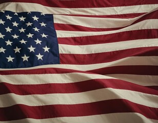 Obraz premium United States of America flag election background, realistic illustration