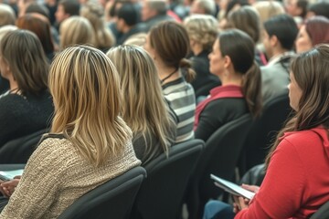 old people at the conference hall