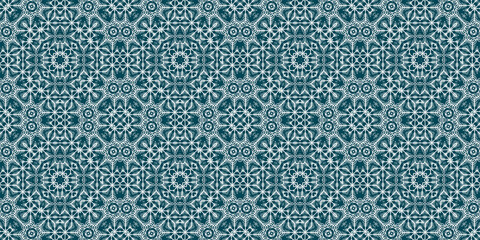 Christmas seamless pattern. Christmas background banner blue. Frost pattern. Happy New Year.