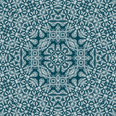 Christmas seamless pattern. Christmas background blue. Snowflake pattern. Happy New Year