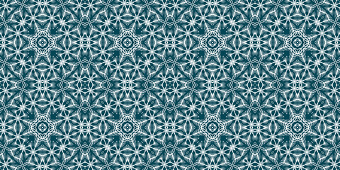 Fototapeta premium Christmas seamless pattern. Christmas background banner blue. Frost pattern. Happy New Year.