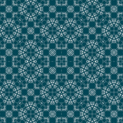 Christmas seamless pattern. Christmas background blue. Snowflake pattern. Happy New Year