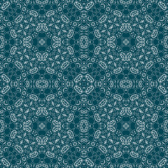 Christmas seamless pattern. Christmas background blue. Snowflake pattern. Happy New Year
