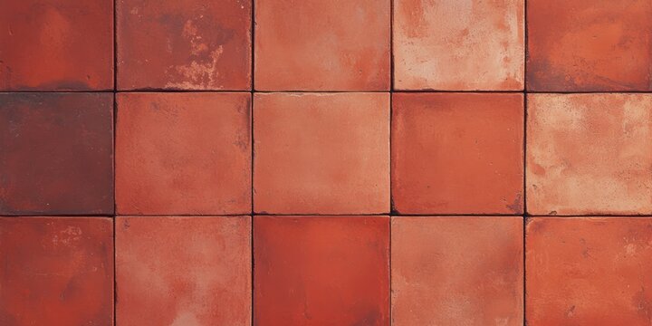 Terracotta tile texture showcasing warm earthy tones and rustic beauty in a seamless arrangement