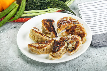 Japanese cuisine - traditional Gyoza dumplings
