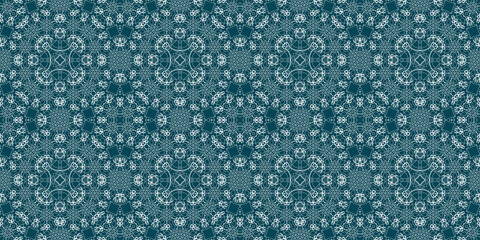 Christmas seamless pattern. Christmas background banner blue. Frost pattern. Happy New Year.