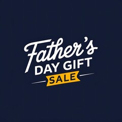 Fototapeta premium Fathers Day Gift Sale Announcement Design