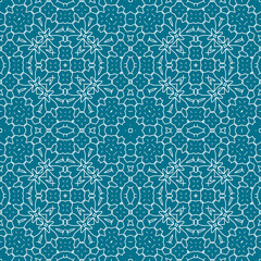 Christmas seamless pattern. Christmas background blue. Snowflake pattern. Happy New Year