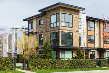 New Built apartment building in Northern America. Condos Apartment