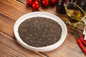 Vegan cuisine - Chia seeds for cooking