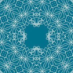 Christmas seamless pattern. Christmas background blue. Snowflake pattern. Happy New Year