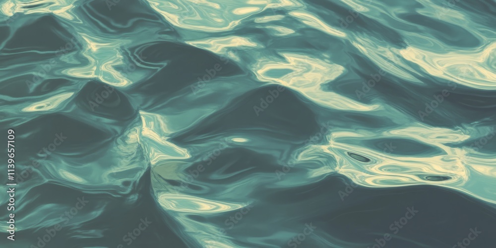 Poster seamless texture pattern of vibrant dirty harbor waters with contrasting colors reflecting sunlight 