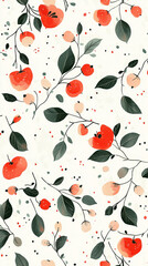 Fototapeta premium seamless pattern with tomatoes