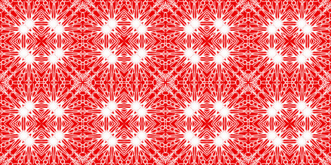 Christmas seamless pattern. Christmas background banner red. Frost pattern. Happy New Year.