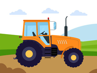 Obraz premium Tractor Concept Illustration Stylish and Beautiful