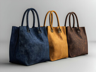 Stylish Handbags:  Discover the Perfect Tote in Blue, Yellow, Brown