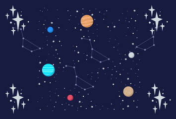 Big Dipper Concept Illustration Stylish and Beautiful