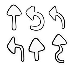 手書き矢印シンプル