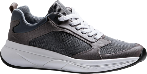 Stylish Gray Sneakers Modern Athletic Shoes Comfortable Footwear