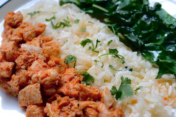 Homemade Plated Meal for Healthy and Nutritious Eating