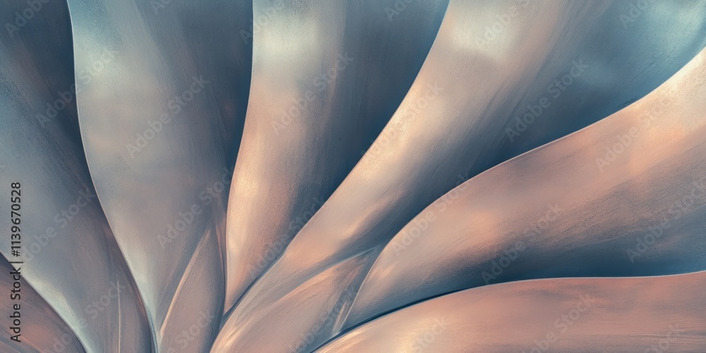 Poster shiny propeller blades showcase intricate design and polished surface reflecting light