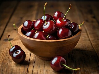 Cherries in a bowl