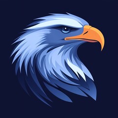 Obraz premium Sleek Eagle Emblem - Minimalist Vector Design