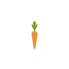 Carrot icon isolated on white background
