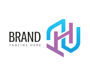 Hexagon logo icon design template elements. Usable for Branding, Business and Technology Logos.
