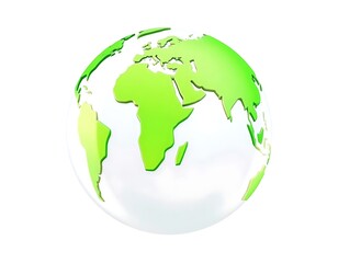 Obraz premium Colorful 3D World Globe, Ideal for Educational Resources, Generative AI