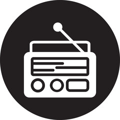 radio glyph icon