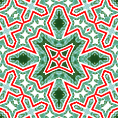 Seamless square pattern red and green. Christmas pattern green and red. Merry Christmas. Happy New Year.