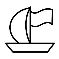 yacht silhouette vector