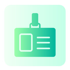 Id Card gradient icon