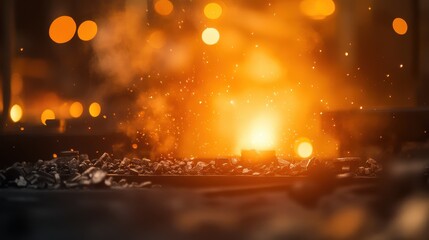 Fiery Forge: Embers Glow in the Blacksmith's Workshop