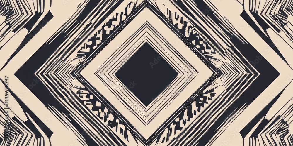 Poster Geometric banner design featuring contrasting blocks and empty space for versatile use in various applications