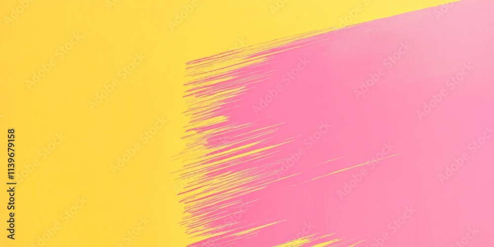 Poster brightly colored banner featuring dynamic brush strokes with an empty center space ideal for designs