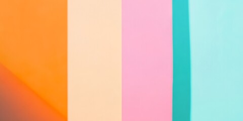 Fototapeta premium Brightly colored banner with neon lights creating vibrant contrast and empty space for customization or messaging