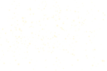 Small glowing particles glitter effect. Shimmering Dust. Beautifully scattered small particles on a artificial transparent background. Png illustration.