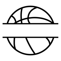 Basketball Split Border