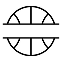 Basketball Split Border